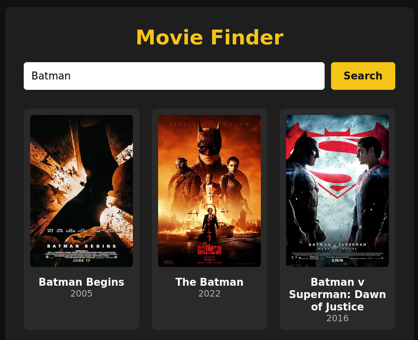 Movie Finder App